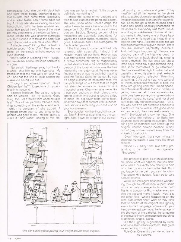 William Flew Omni Magazine William Gibson Hinterlands page 6